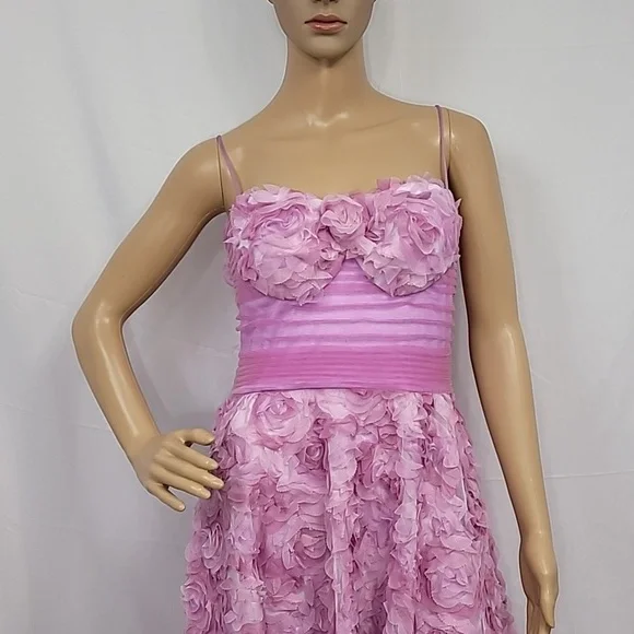 Tadashi Shoji Women's 3D Floral Appliqué Fit And Flare Cocktail Dress - Picture 10 of 17